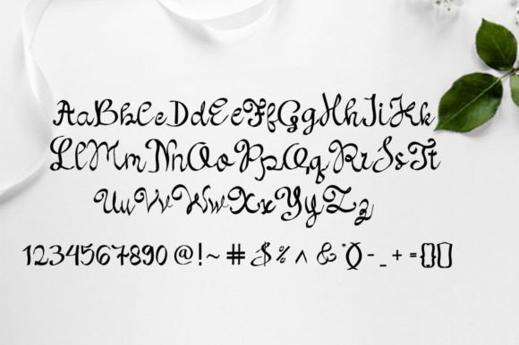 Modern Kalligraphy Brush Font Poster 7