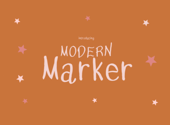 Modern Marker Font