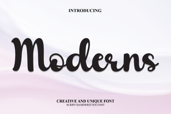 Moderns Font Poster 1