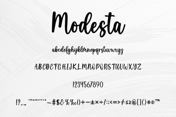 Modesta Font Poster 5