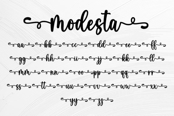 Modesta Font Poster 6