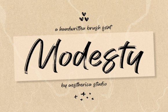 Modesty Font Poster 1