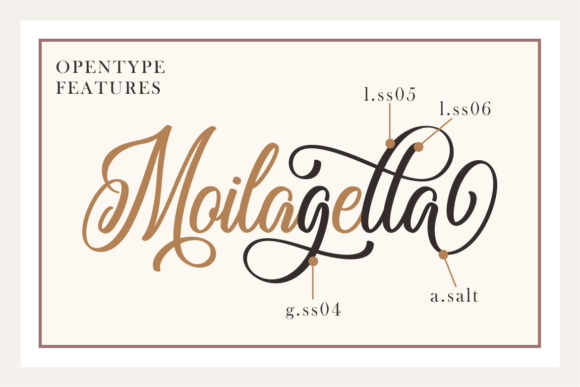 Moilagella Font Poster 3
