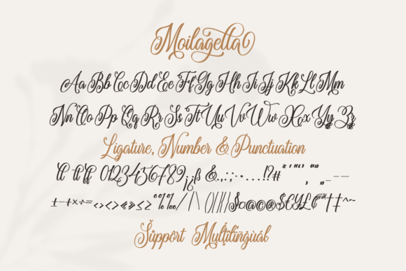 Moilagella Font Poster 7
