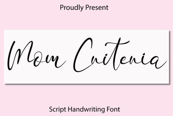 Mom Criteria Font Poster 1