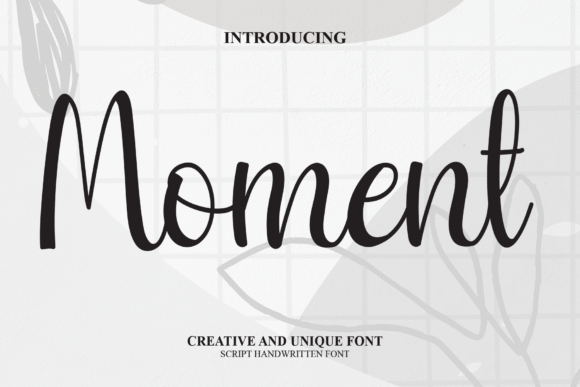 Moment Font Poster 1