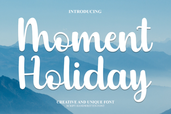 Moment Holiday Font Moment Holiday Font Poster 1