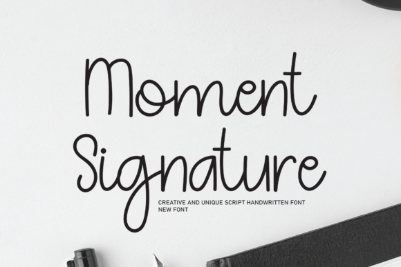 Moment Signature Font Poster 1