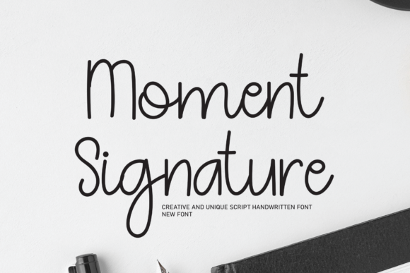 Moment Signature Font