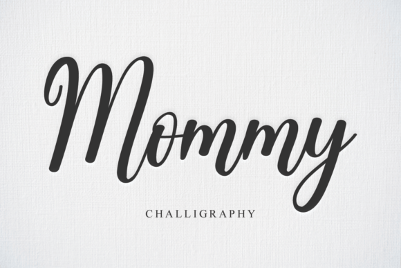 Mommy Font Poster 1