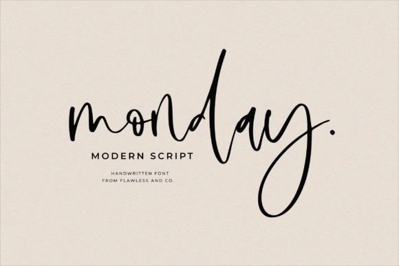 Monday Font Poster 1