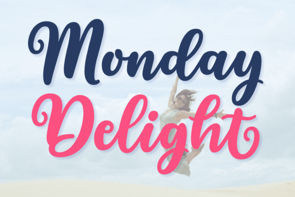 Monday Delight Font Poster 1