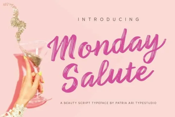 Monday Salute Font Monday Salute Font Poster 1