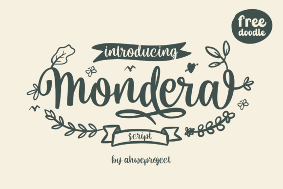 Mondera Font Poster 1