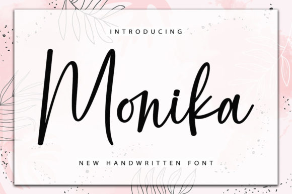 Monika Font Poster 1