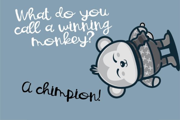 Monkey Lumps Font Poster 2
