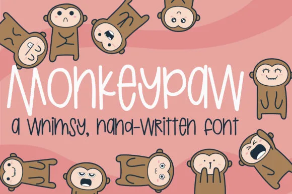 Monkey Paw Font Monkey Paw Font Poster 1