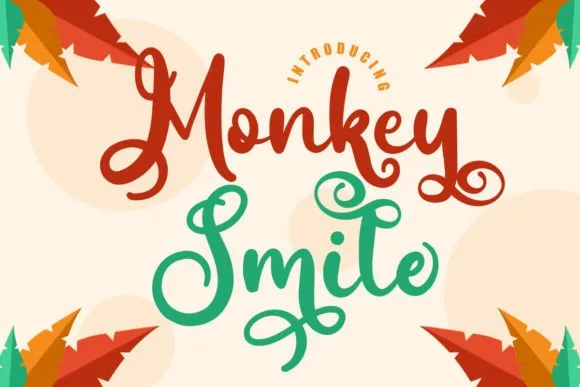 Monkey Smile Font Monkey Smile Font Poster 1