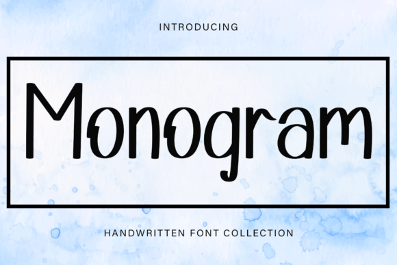 Monogram Font Poster 1