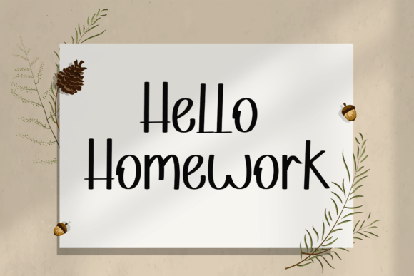 Monogram Font Poster 2