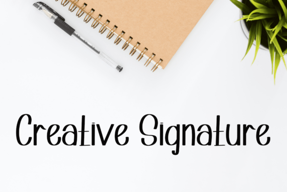 Monogram Font Poster 4
