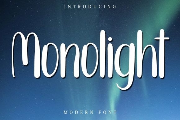 Monolight Font Poster 1