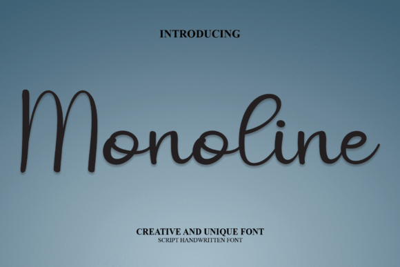 Monoline Font Poster 1