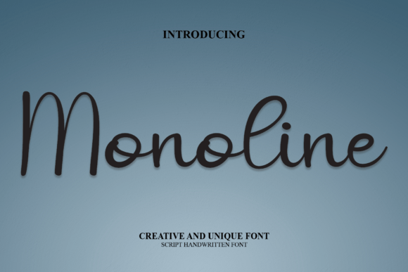 Monoline Font