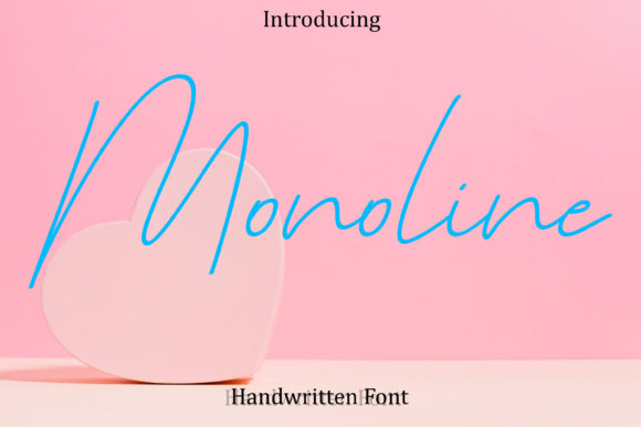 Monoline Font Poster 1