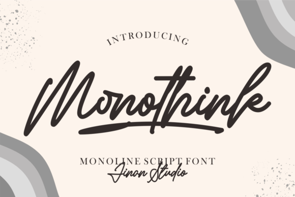 Monothink Font Poster 1