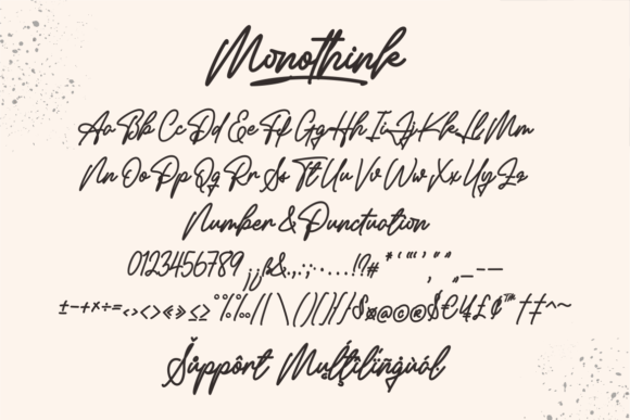 Monothink Font Poster 7