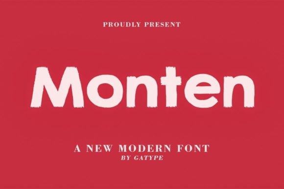 Monten Font Poster 1