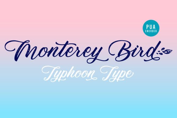 Monterey Bird Font Poster 1