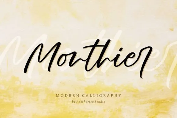 Monthier Font Monthier Font Poster 1