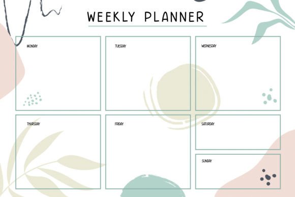 Monthly Schedule Font Poster 2