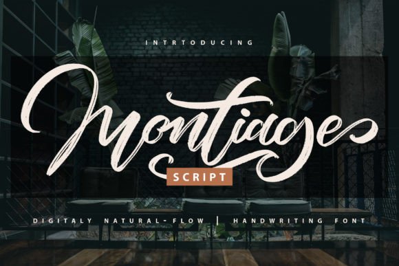 Montiage Font Poster 1