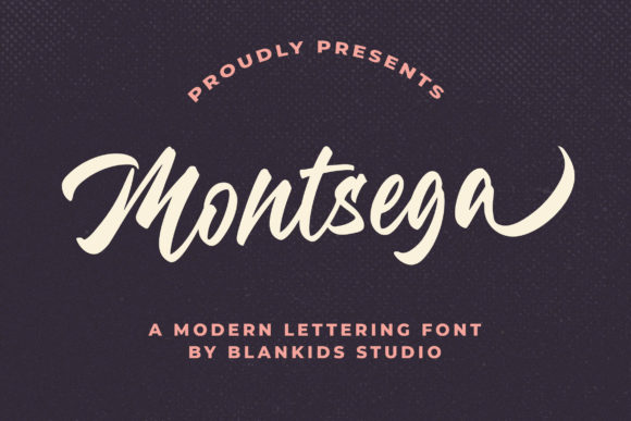 Montsega Font Poster 1