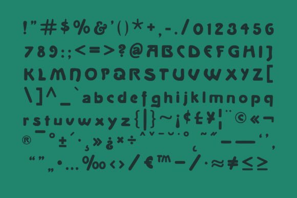 Monumental Font Poster 2