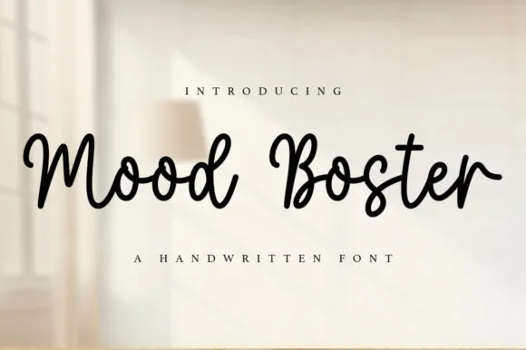 Mood Boster Font Mood Boster Font Poster 1