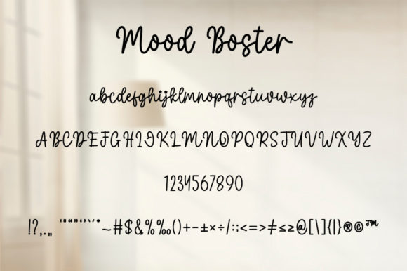 Mood Boster Font Poster 6