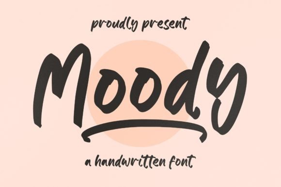 Moody Font Poster 1