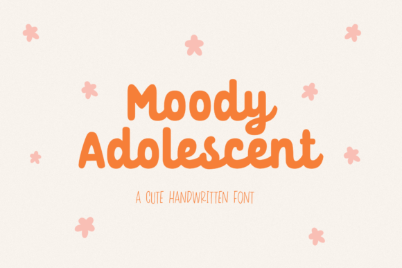 Moody Adolescent Font Poster 1