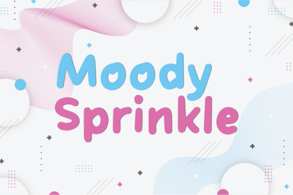 Moody Sprinkle Font Poster 1