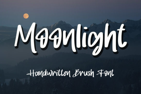 Moonlight Font Poster 1