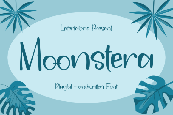 Moonstera Font Poster 1