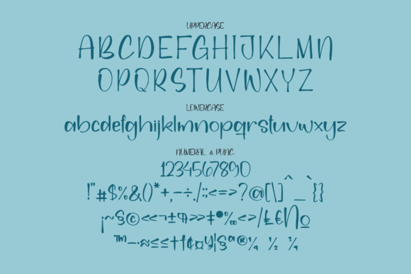 Moonstera Font Poster 13