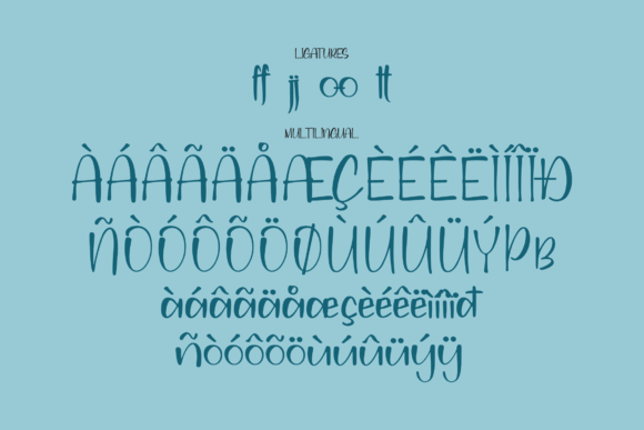 Moonstera Font Poster 14