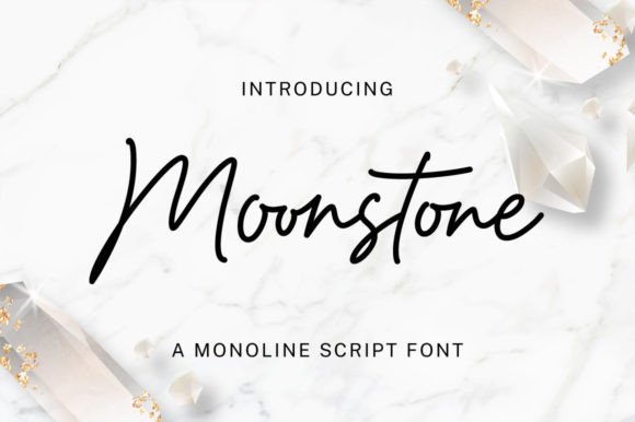 Moonstone Font Poster 1