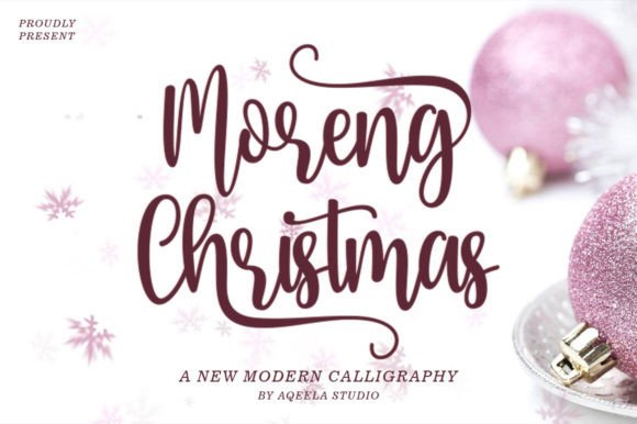 Moreng Chistmas Font Poster 1