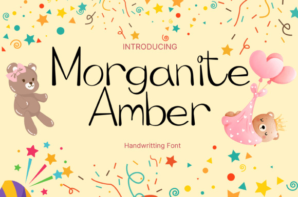 Morganite Amber Font Poster 1